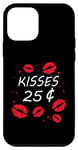 Coque pour iPhone 12 mini Bisous 25 Cents Love Heart Funny Valentines Day