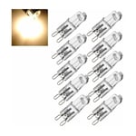 Lot de 10 ampoules filament G9 40W - Capsule halogène - 220/240V