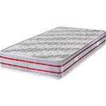 King Of Dreams - Matelas 70x190 Tissu Maxi Mousse rembourrage 100 % polesther - âme 100 % polyuréthane poli lattex Indéformable - 24 cm - Ferme +