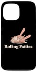 Coque pour iPhone 13 Pro Max Fat Cat Rolling Fatties Funny Cat Lovers Rolling Fatties Cat