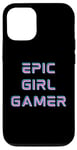 iPhone 12/12 Pro Retro Epic Gamer Girl Cool Gaming Stuff for Women Girls Y2K Case