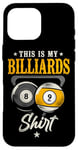 iPhone 16 Pro Max Billiards Pool Player Ball Vintage 8 Ball 9 Ball This Is My Case