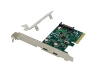 Conceptronic Emrick07g, Pcie, Usb 3.2 Gen 2 (3.1 Gen 2), Pci 2.0, Sata 15-Pin, Grön, Pc