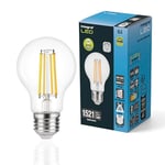 Integral Ampoule LED E27 GLS A60 Omni-filament Blanc froid 4000K, 806LM, 7.3W (équivalent à 60W) non dimmable - Paquet de 4 - Efficace en énergie, Pour les chambres, les couloirs et les salons