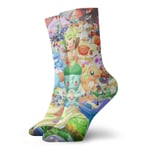 LREFON Chaussettes de Compression Chaussettes écureuil et Charizard équipage drôle décontracté Unisexe Impression Cheville Sport Chaussette