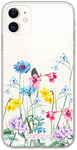 BABACO ERT Group Coque de téléphone Portable pour Iphone 11 Original et sous Licence Officielle Motif Flowers 040 Parfaitement adapté à la Forme du téléphone Portable, partiel imprimé