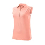 Wilson Femme, Polo de Sport Sans Manches, SLEEVELESS POLO, Polyester, Rose, Taille LG, WGA700629