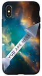 Coque pour iPhone X/XS Galaxy Science Geek Gifts T-shirt « You Are Here » Deep Space