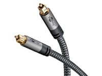 Kabel Goobay Kabel Toslink, 10 M, Sharkskin Grey - Długość Kabla 10 M