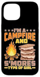 iPhone 15 I'm A Campfire And S'mores Type Of Girl Campsite Fun Case