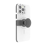 PopSockets: PopCase compatible avec MagSafe - Coque pour iPhone 13 Pro Max avec un Support PopGrip Slide Repositionnable et une Poignée avec Top interchangeable - White