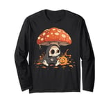 Cute Kawaii Grim Reaper The Death Mushroom Halloween Long Sleeve T-Shirt