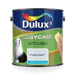 Dulux 500000 Easycare Kitchen Matt Emulsion Paint For Walls And Ceilings, Frosted Steel, 2. 5 Litres