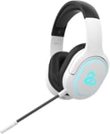 Scylla Ivory Casque Gaming RGB sans fil PC/PS4/PS5/Switch/Xbox One/Xbox Series X/S Blanc