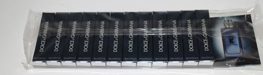 Dolce & Gabbana K EDP Eau de Parfum 12 x 0.8ml Samples D&G *New in Pack*