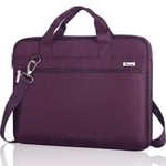 Voova 14-15.6 Inch Laptop Bag Case for Women Girls, Slim Computer Sleeve Compatible with MacBook Pro 15/16, 15” Surface Book 3/2, Dell XPS 15, HP Pavilion, Lenovo ASUS Acer Samsung Chromebook, Purple