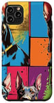 Coque pour iPhone 11 Pro Max Design pop art de chien Doberman cool pour les propriétaires et les fans de chiens