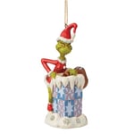 Jim Shore Grinch Climbing In Chimney Ho Hanging Ornament