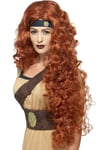 Smiffys Medieval Warrior Queen Wig, Auburn