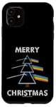 Coque pour iPhone 11 Pink Floyd The Dark Side of the Moon Prism Sapin de Noël