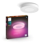 Philips Hue White and Color Ambiance, Plafonnier Xamento Large, Blanc, compatible Bluetooth, fonctionne avec Alexa, Google Assistant et Apple Homekit