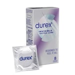 Durex Invisible Extra Lube Kondomer Kondomer 8 st