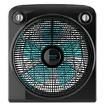 Cecotec EnergySilence 6000 PowerBox Black Ventilateur de Sol 50 W 5 pales 3 Vitesses Moteur en cuivre Rotatif Regilla 2 Heures (Noir)