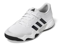 adidas Homme Solematch Control 2 Tennis Shoes Chaussures, Ftwwht Blblme Silvmt, 39 1/3 EU