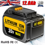 12.0Ah 18V Battery Li-Ion For DEWALT DCB184 XR Slide DCB182 DCF885 DCC785 UK