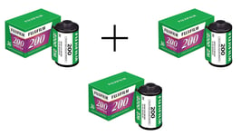 Fuji - Film 200 135-36 Color Negative Film 3-Pack