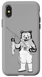 iPhone X/XS Bear Fisher Holding its Latest Catch, Angler Angling Fishing Case