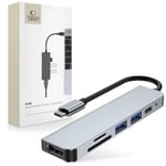 Tech-Protect HUB USB-C til USB-A / USB-C / HDMI / micro SD / TF / SD