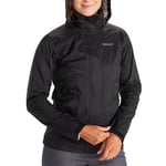 Marmot Femme Precip Eco Jacket, Veste Imperméable, Veste de Pluie Légère à Capuche, Imperméable Coupe-Vent, Coupe-Vent Respirant, Adapté pour la Course et la Randonnée, Black, XXL