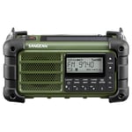 Vevradio Sangean MMR99 Green | Solceller | Powerbank 2600 mAh | Nödradio