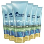 Head & Shoulders Dermaxpro Apaise, Après shampooing à Rincer, Pour Cuir Chevelu Sec Qui Démange, Lot de 6x200 ml