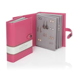 Large Little Book Of Earrings Pink 4 Page Jewellery Storage Box Book