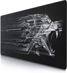 Tapis de Souris Gaming XXL 1200x600mm Tapis de Table Surdimensionné Extra Grand XXXL pour précision et rapidité pour Souris et Clavier Roccat Razer Logitech Noir