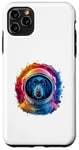 Coque pour iPhone 11 Pro Max Homme Femme Coloré Space Astronaute Curly Coated Retriever