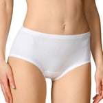 Calida Truser Midislip Brief Hvit bomull 50 Dame