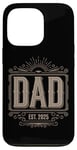 iPhone 13 Pro Dad Est 2025 New Dad Anniversary Vintage Father's Day Case