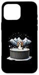 iPhone 16 Pro Max Cool Beagle in Hot Tub Case