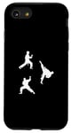 Coque pour iPhone SE (2020) / 7 / 8 Silhouettes de combattant de taekwondo Silhouette Taekwondo