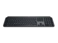 Logitech MX Keys S - Clavier - rétroéclairé - sans fil - Bluetooth LE - QWERTZ - Allemand - commutateur : commutateurs à clé à ciseaux - graphite - avec Palm Rest