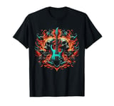 Rock N Roll Guitar Player Music Guitarist Skeleton Hand T-Shirt