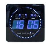 Ur Unilux Flo-Clock Led Tid/Dato/Temperatur