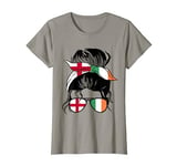 Half Irish Half English Mix England and Ireland Roots T-Shirt