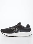 New Balance Mens Running 520 Trainers - Black/White, Black/White, Size 7.5, Men