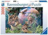 Ravensburger - Puzzle Adulte - Puzzle 3000 pièces - Loups au clair de lune - Adultes et enfants à partir de 14 ans - Puzzle de qualité supérieure fabriqué en Europe - Animaux fantastiques - 17033