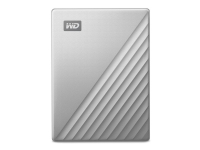 WD My Passport Ultra för Mac WDBGKC0060BSL - Hårddisk - krypterad - 6 TB - extern (bärbar) - USB 3.2 Gen 1 (USB-C-kontaktanslutning) - 256-bitars AES - silver