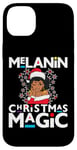 iPhone 14 Plus Black Mrs Clause Melanin Christmas Magic Natural Lace Front Case